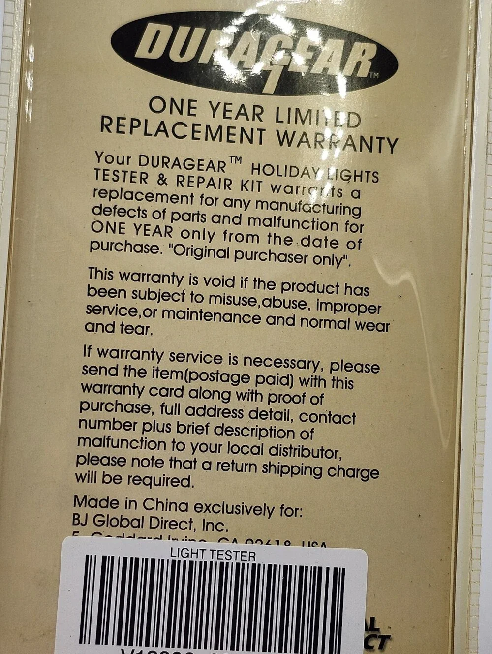 NEW Duragear Holiday Christmas Lights Tester Repair Tool And Tester.